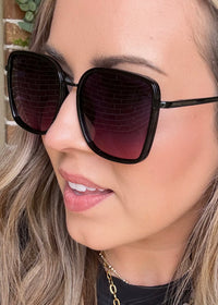 DAX EYEWEAR ELLE OVERSIZED SUNGLASSES - SMOKESHOW