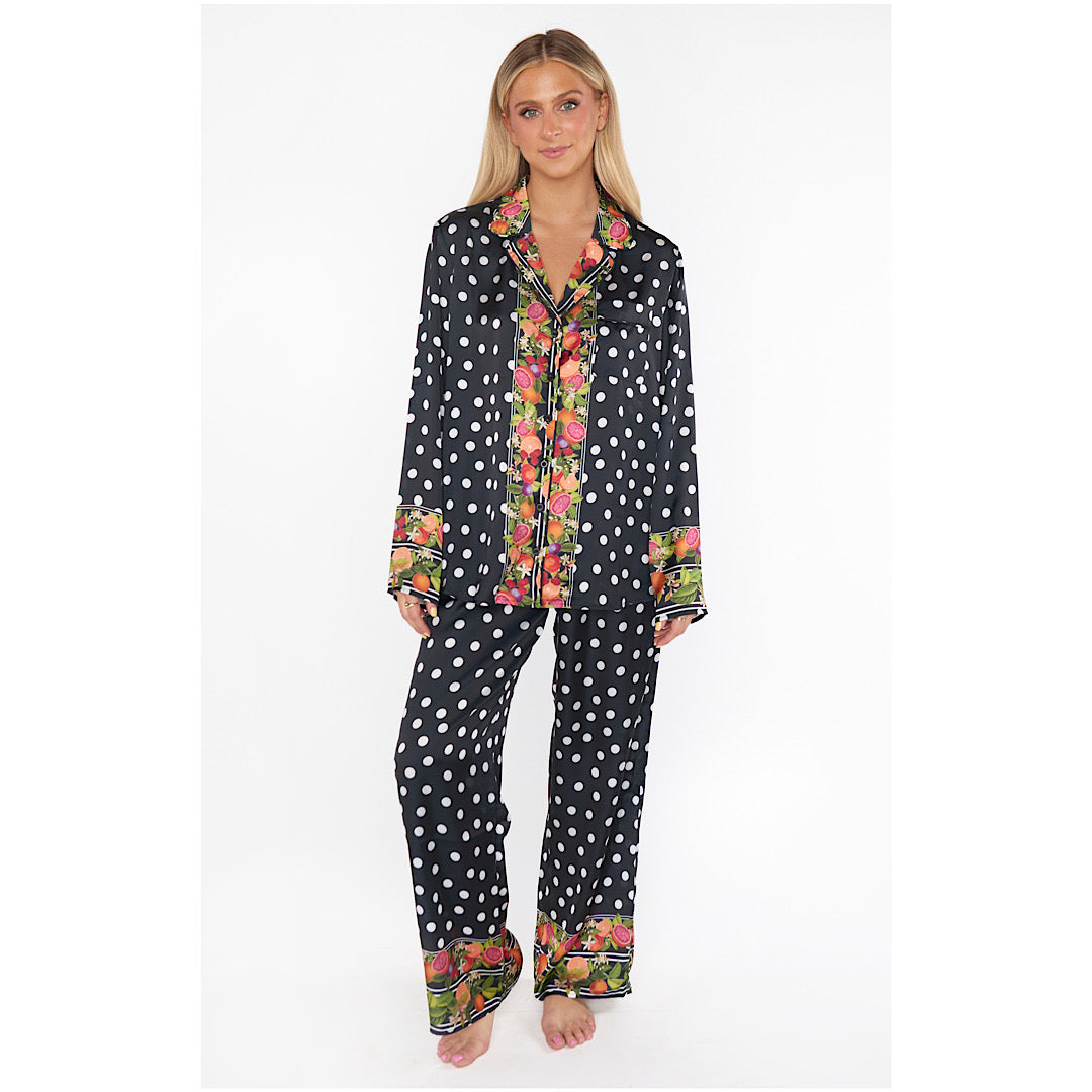 SHOW ME YOUR MUMU CLASSIC PJ SET - TROPICAL SANGRIA SILKY