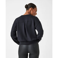 SPANX AIRESSENTIALS CREWNECK - BLACK