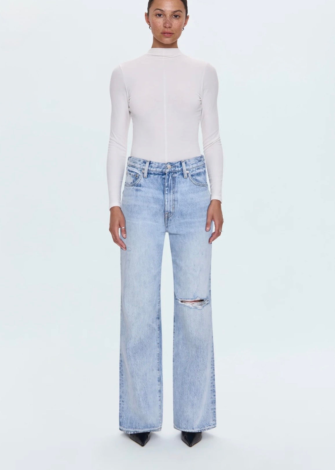 PISTOLA HENDRIX HIGH RISE BAGGY - REVEL DISTRESSED