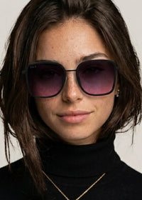 DAX EYEWEAR ELLE OVERSIZED SUNGLASSES - SMOKESHOW
