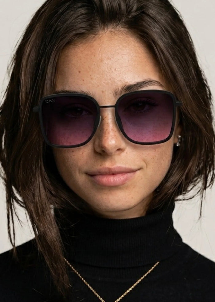 DAX EYEWEAR ELLE OVERSIZED SUNGLASSES - SMOKESHOW