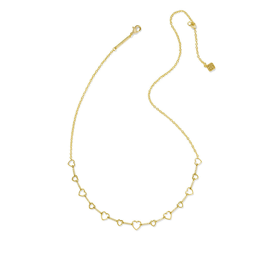 KENDRA SCOTT HAISLEY HEART STRAND NECKLACE