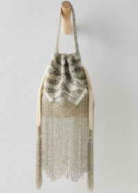 FREE PEOPLE RAZZLE DAZZLE CLUTCH - IVORY PEARL