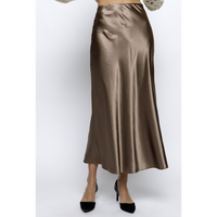 THE BETTY SATIN MIDI SKIRT