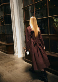 NO SUNSHINE SUEDE TRENCH COAT