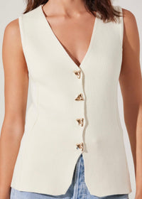 ASTR THE LABEL JAYCE V-NECK SWEATER VEST