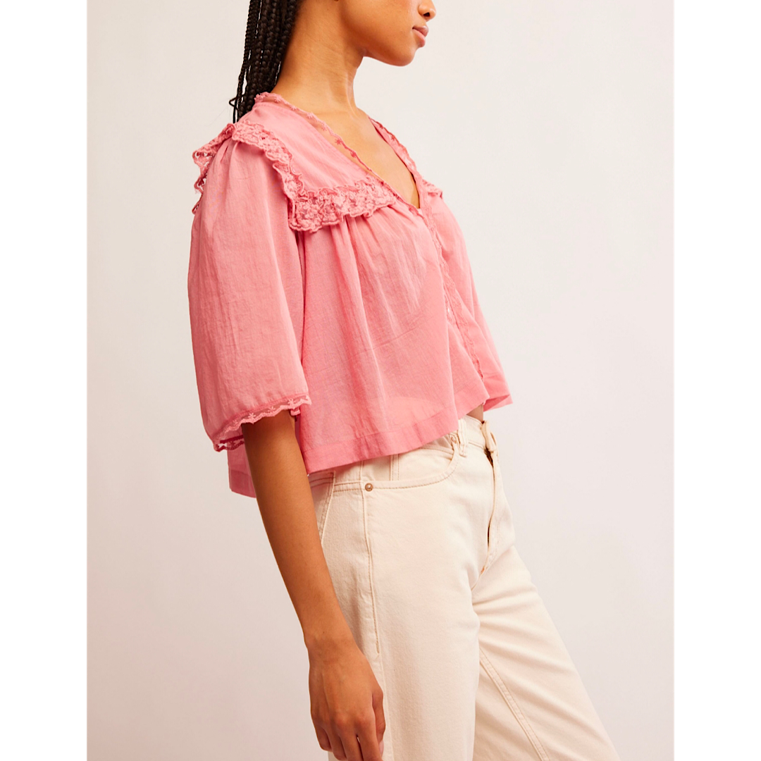 FREE PEOPLE LUNA TOP - MAUVE