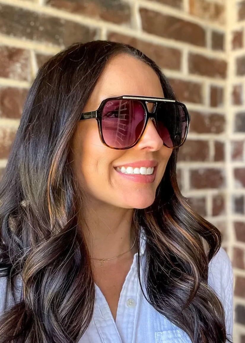 DAX EYEWEAR ASTRID SUNGLASSES - GRADIENT CHEETAH