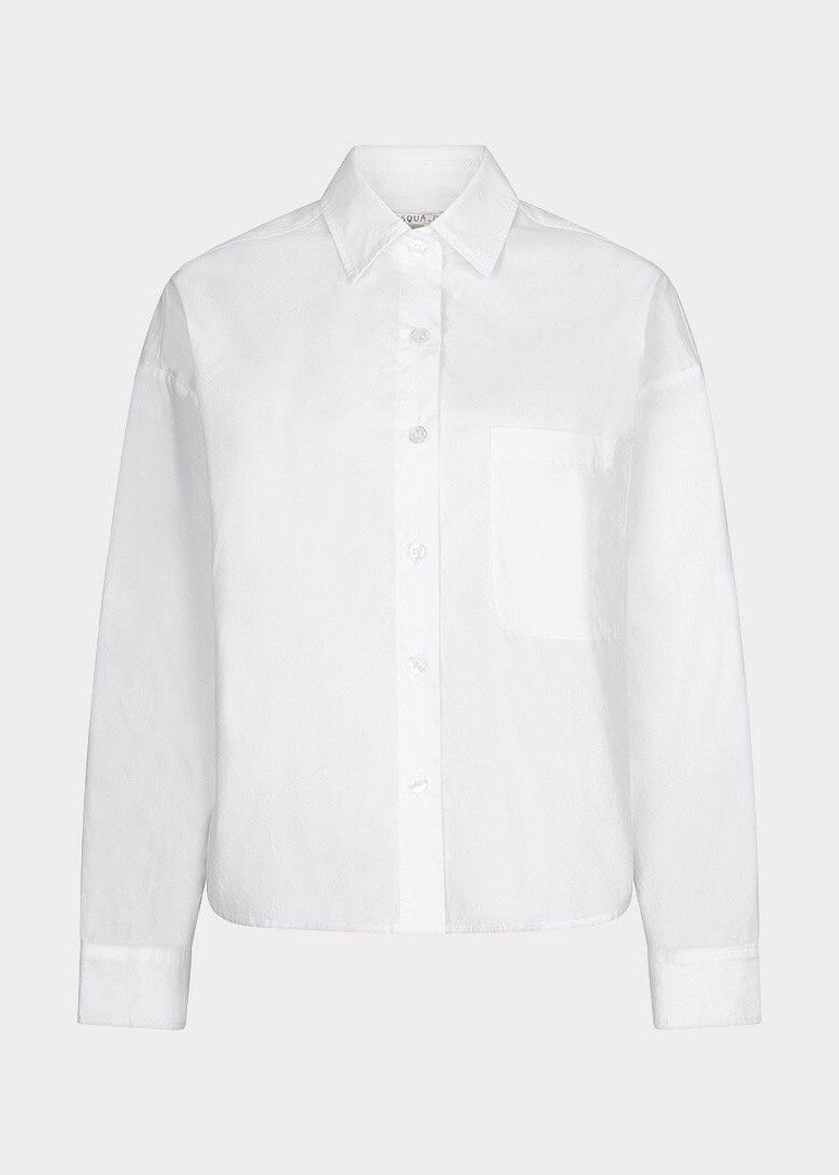 ESQUALO BLOUSE OVERSIZED POCKET POPLIN - OFF WHITE