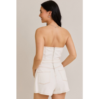 THE MCCOLLUM DENIM ROMPER