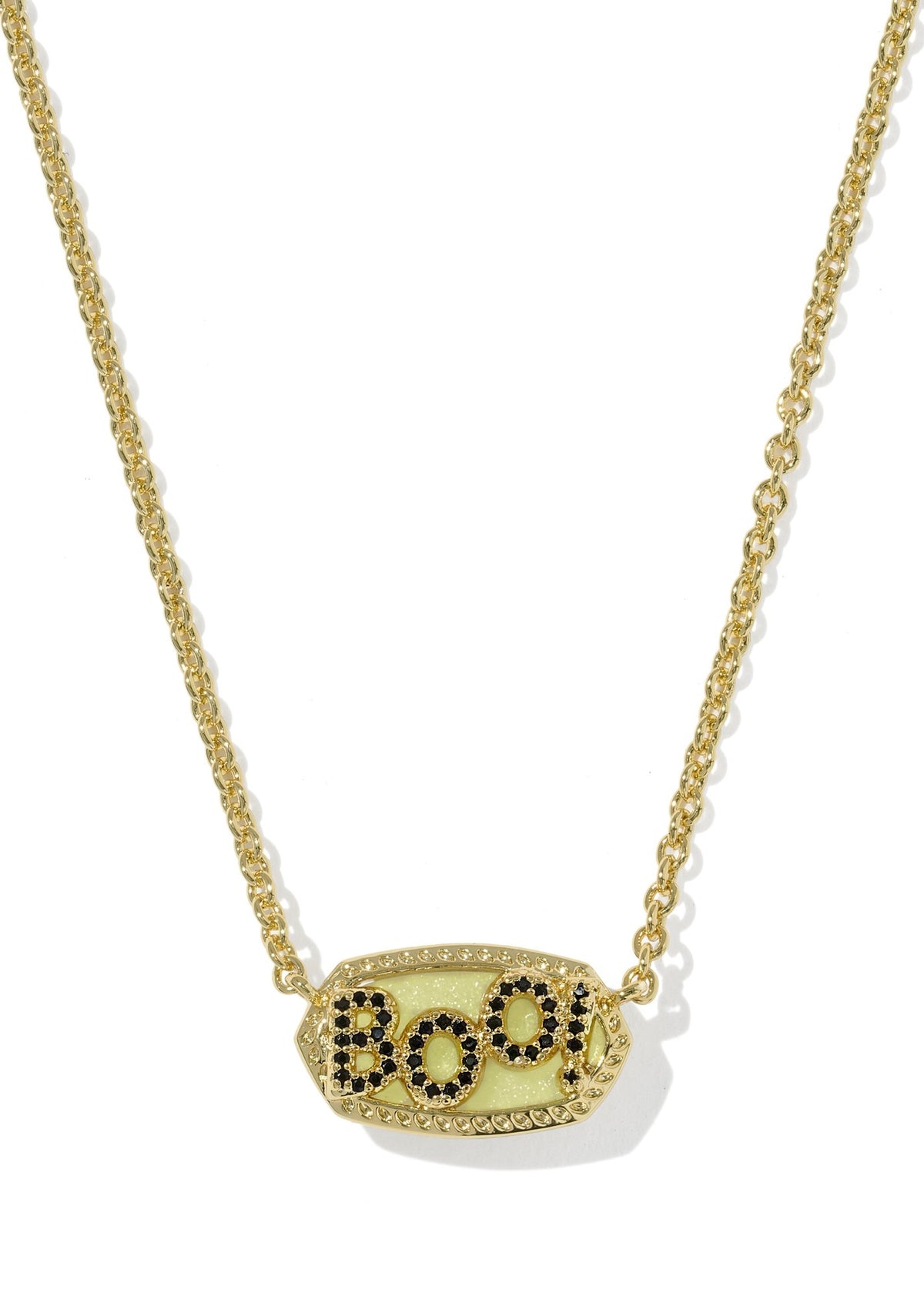 KENDRA SCOTT ELISA BOO SHORT PENDANT NECKLACE