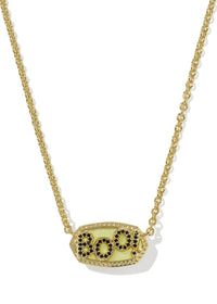 KENDRA SCOTT ELISA BOO SHORT PENDANT NECKLACE