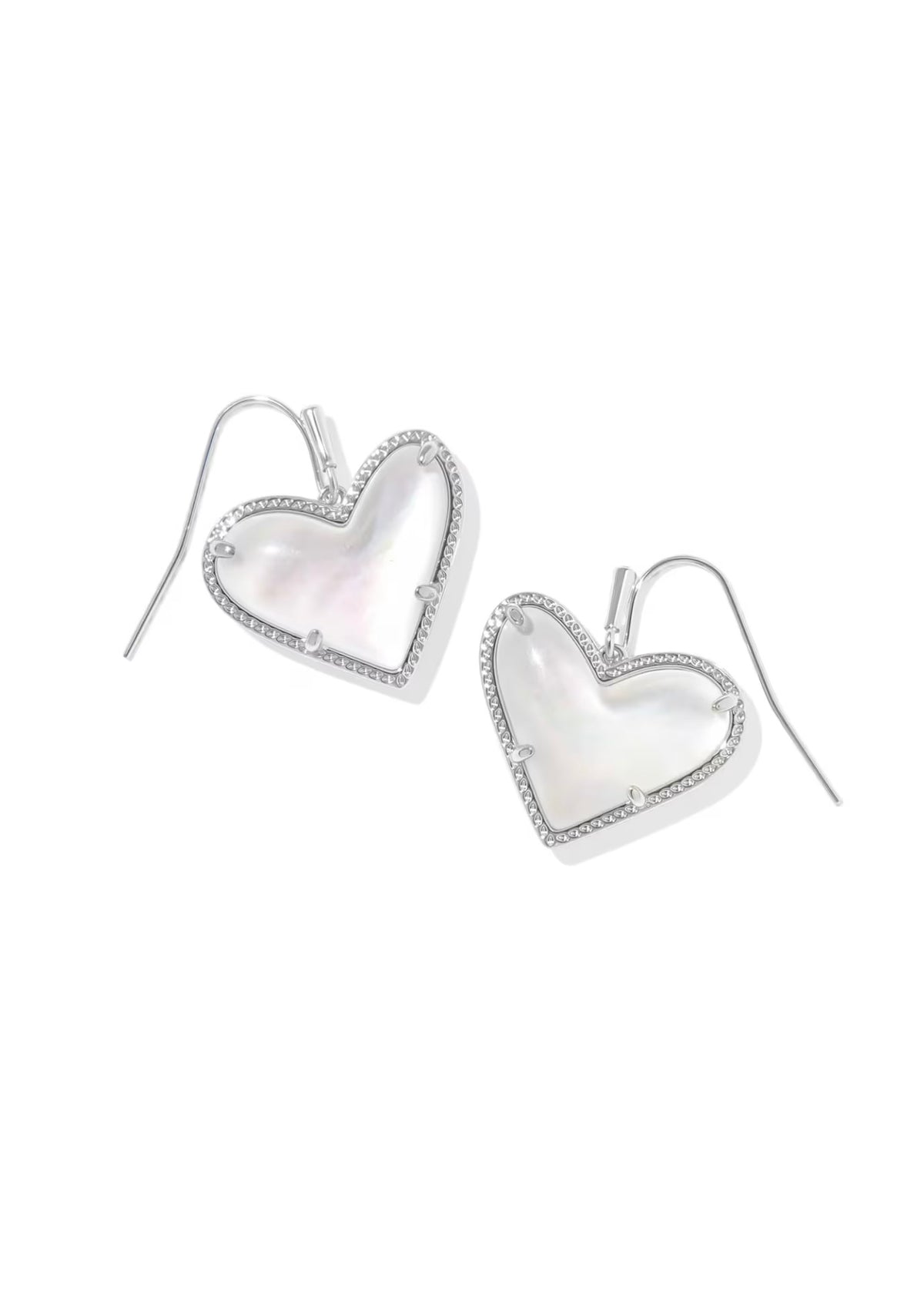 KENDRA SCOTT ARI HEART STATEMENT DROP EARRINGS