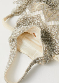 FREE PEOPLE RAZZLE DAZZLE CLUTCH - IVORY PEARL