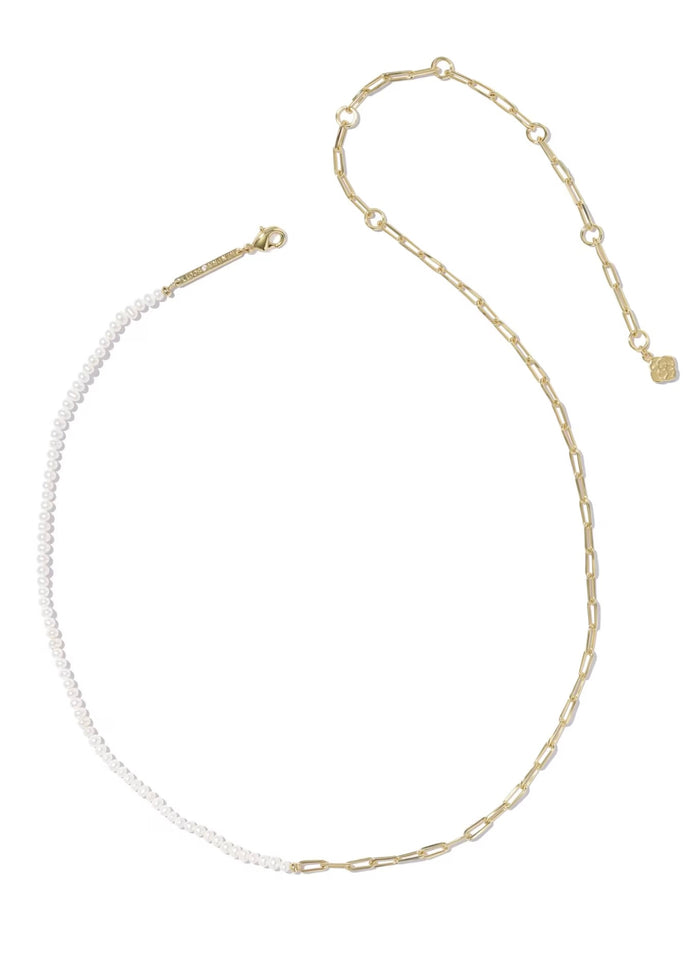 KENDRA SCOTT MARKIE HALF CHAIN NECKLACE