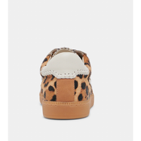 DOLCE VITA NOTICE STITCH SNEAKERS - DK LEOPARD CALF HAIR