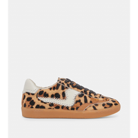 DOLCE VITA NOTICE STITCH SNEAKERS - DK LEOPARD CALF HAIR