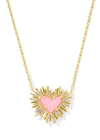 DOLLY PARTON X KENDRA SCOTT ARI HEART SHORT PENDANT NECKLACE