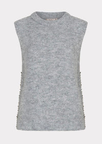 ESQUALO GILET SLV/LSS DIAMONDS - LIGHT GREY