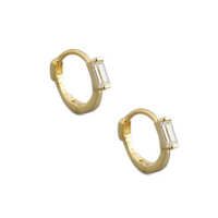 RAY OF LIGHT HUGGIE HOOP EARRINGS