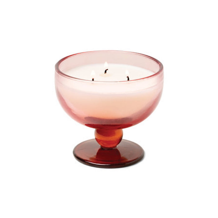 PADDYWAX AURA TINTED GLASS GOBLET - SAFFRON ROSE 6OZ