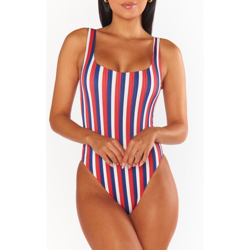 SHOW ME YOUR MUMU THE RIBBED ONE PIECE - AMERICANA