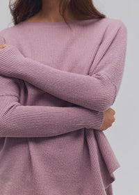 FREE PEOPLE LATTE BLUES SOLID THERMAL - WINTER TULIP