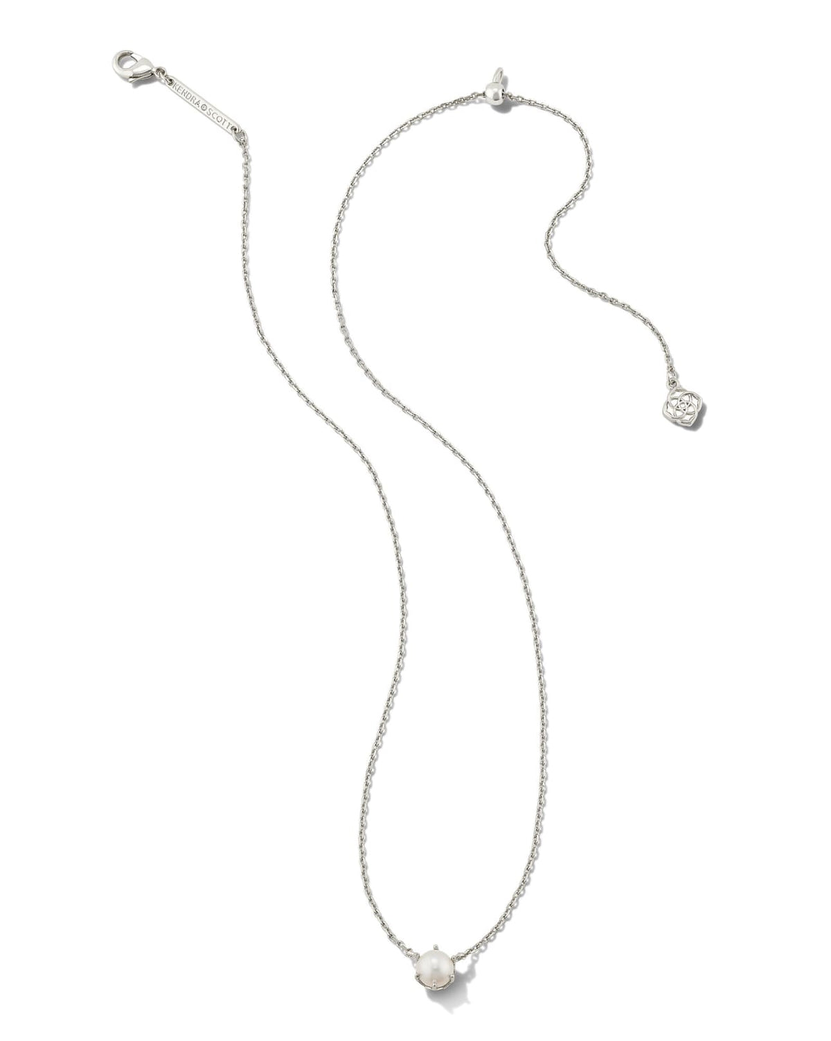 KENDRA SCOTT ASHTON PEARL PENDENT NECKLACE WHITE PEARL