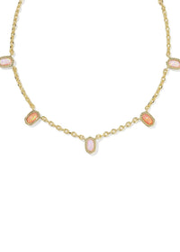 KENDRA SCOTT MINI ELISA GOLD STRAND NECKLACE - PINK MIX