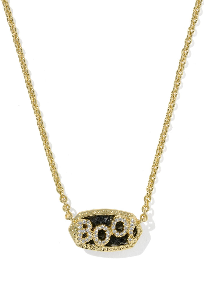 KENDRA SCOTT ELISA BOO SHORT PENDANT NECKLACE