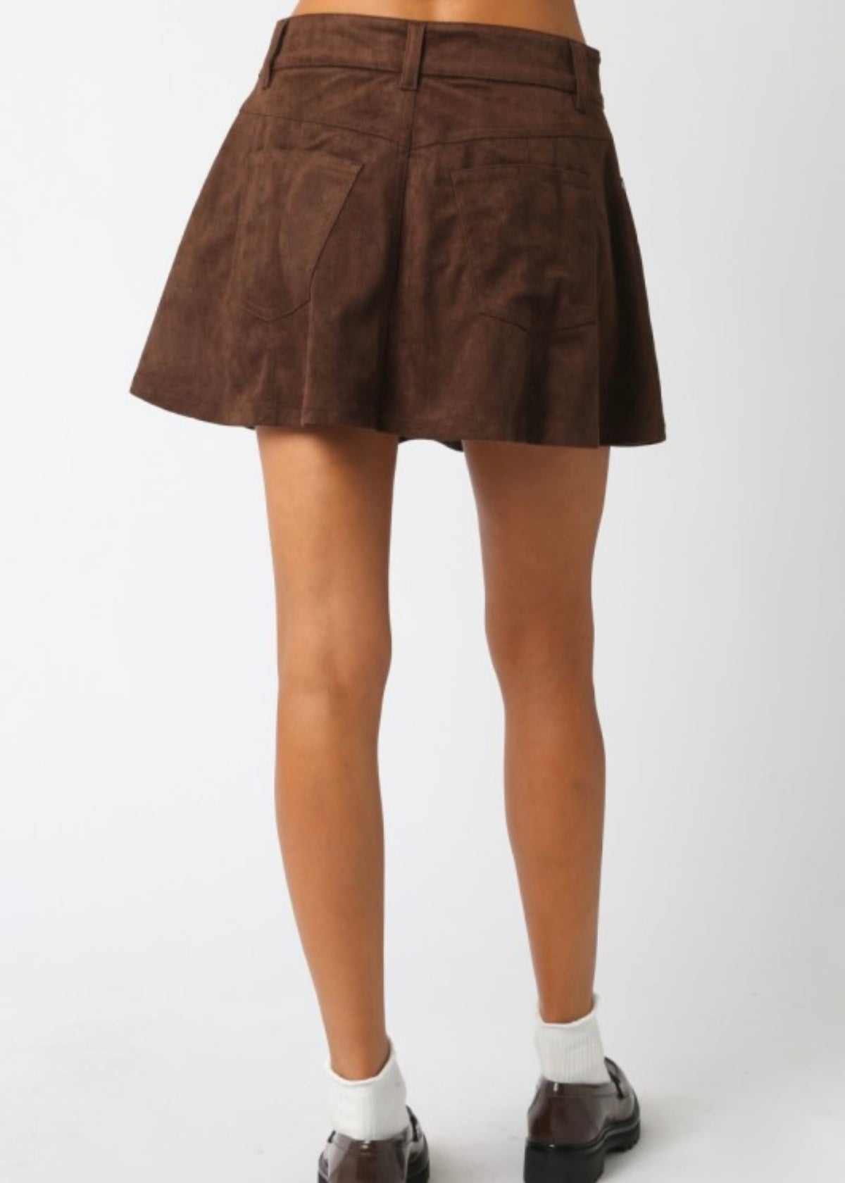 THE SHELLY SUEDE SKIRT