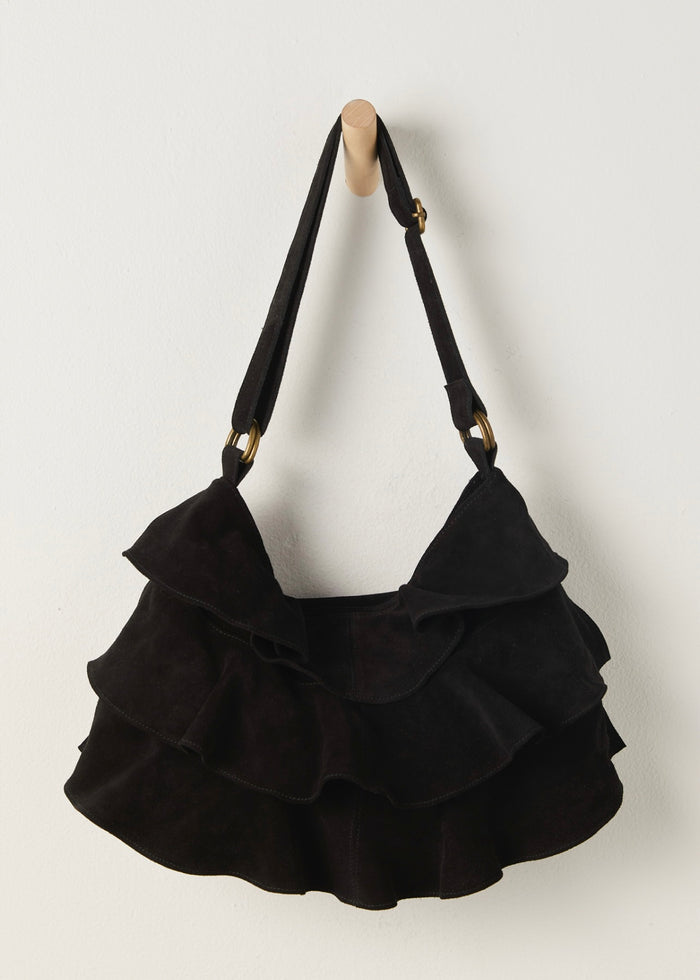 FREE PEOPLE RAE SHOULDER BAG - BLACK