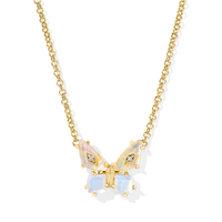 KENDRA SCOTT BIANCA BUTTERFLY SHORT PENDANT NECKLACE