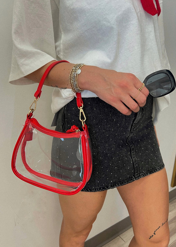 CLEAR SHOULDER PURSE