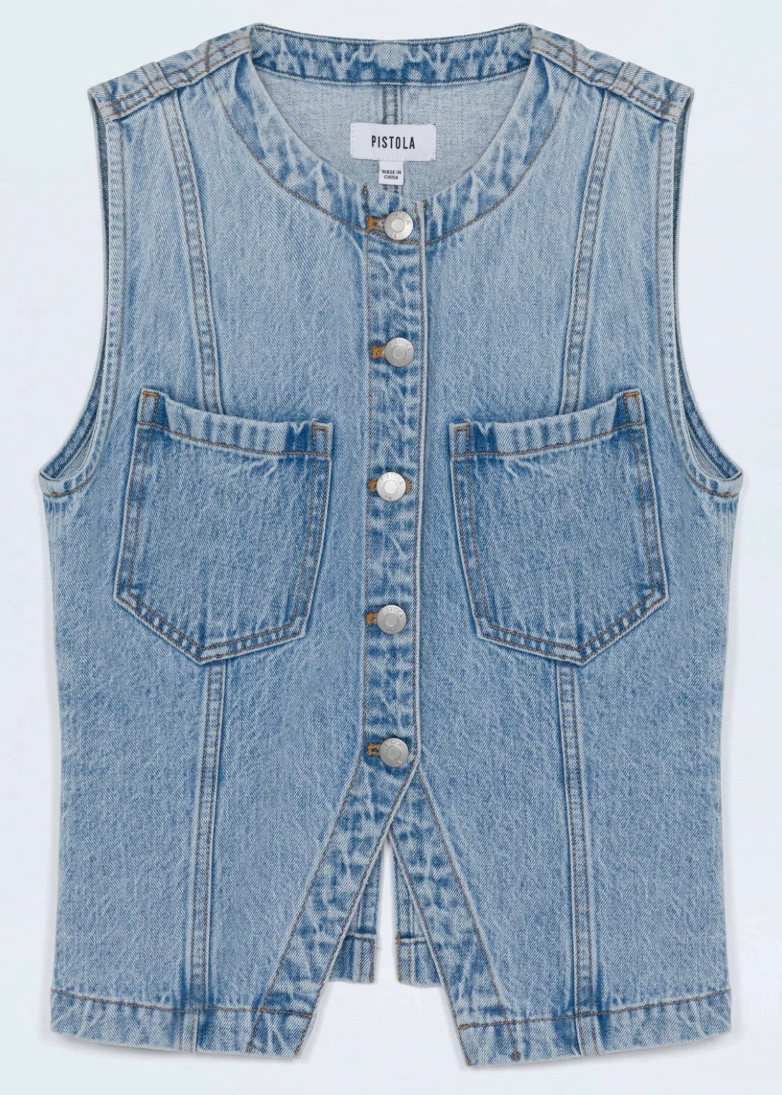 PISTOLA GIA FITTED VEST - GAZE