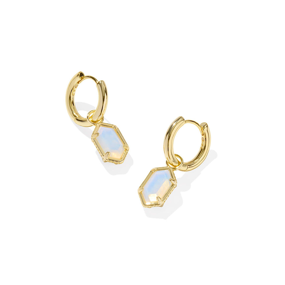 KENDRA SCOTT HALLIE HUGGIE EARRINGS