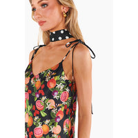 SHOW ME YOUR MUMU UPTOWN TIE DRESS - TROPICAL SANGRIA