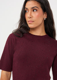 ESQUALO SWEATER S/SLVE STUDS