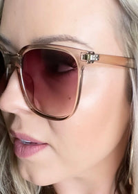 DAX EYEWEAR ELLA SUNGLASSES - BROWN