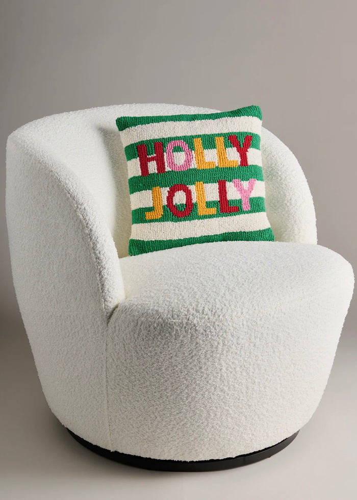 HOLLY JOLLY TUFTED PILLOW