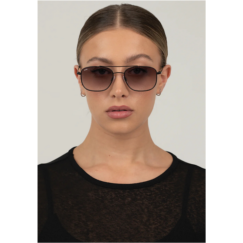 OTRA EYEWEAR AMELIE SUNGLASSES - BLACK