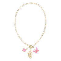 KENDRA SCOTT BIANCA BUTTERFLY CHARM NECKLACE