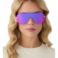 DIFF IMANI - GOLD PINK RUSH MIRROR SUNGLASSES