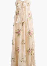 LULUS FIONA EMBROIDERED MAXI DRESS