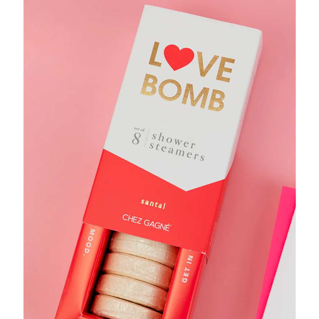 LOVE BOMB SET OF 8 SHOWER STEAMERS - SANTAL