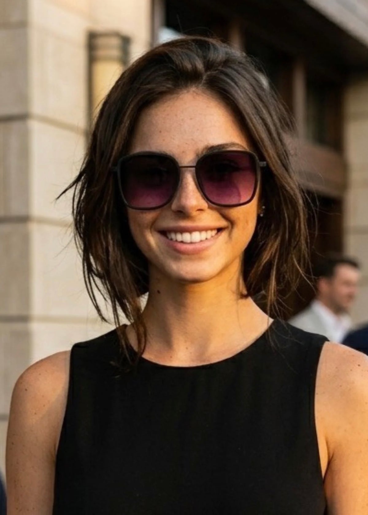DAX EYEWEAR ELLE OVERSIZED SUNGLASSES - SMOKESHOW