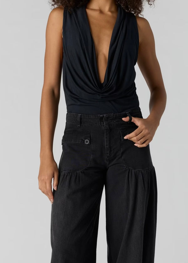 FREE PEOPLE WE’RE GOING OUT BODYSUIT - BLACK