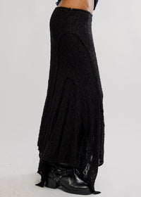 FREE PEOPLE BELLA LACE MERMAID SKIRT - BLACK
