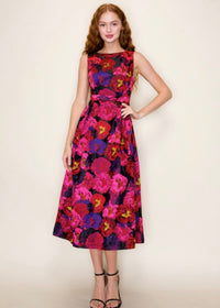 THE SWEET TALKER FLORAL MIDI DRESS
